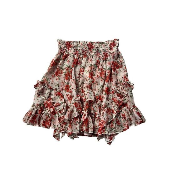 Misa Los Angeles Women's Poppy Allover Bella Chiffon Mini Skirt Size XS NWT - Picture 4 of 6